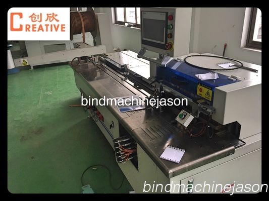 China Máquina de encadernação com argola de arame e perfuração em linha PWB580 para cadernos fornecedor