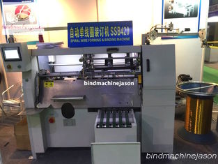 China Semi automatic notebook spiral wire binding machine SSB420 with spiral lock fornecedor