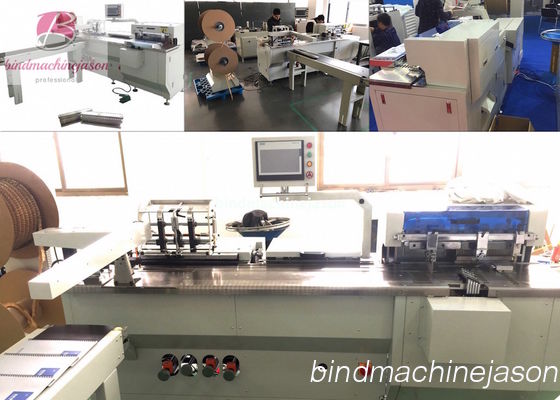 China Máquina automática de inserção de folhas duplas com função de perfuração para cadernos fornecedor