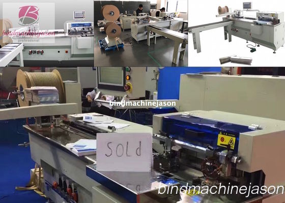 Wire inserting machine inline hole punching function PBW580 for notebook fornecedor