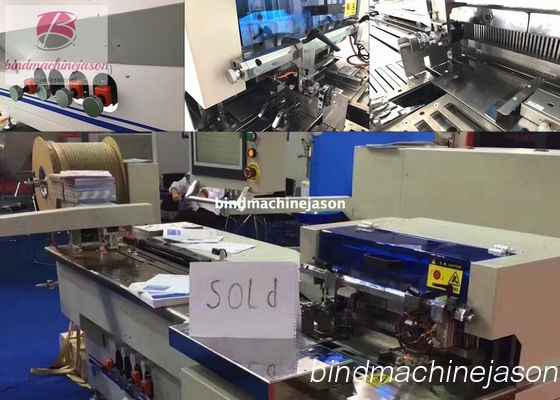 Twin ring inserting machine inline hole punching PBW580 for calendar and book fornecedor