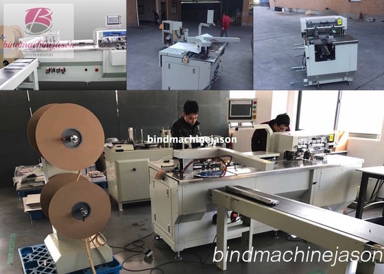 Spooling wire closing machine with hole punching function PBW580 for notebook fornecedor