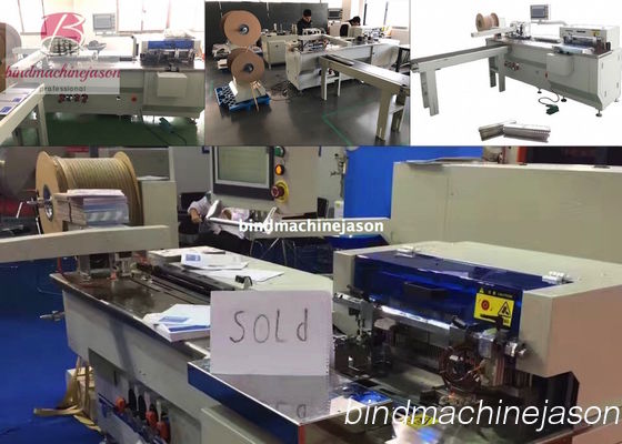 Função de perfuração de buracos em linha da máquina de fechamento de fios duplos PBW580 para notebook fornecedor