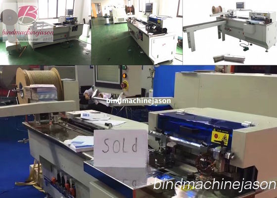 Double wire inserting machine inline hole punching function PBW580 for notebook fornecedor