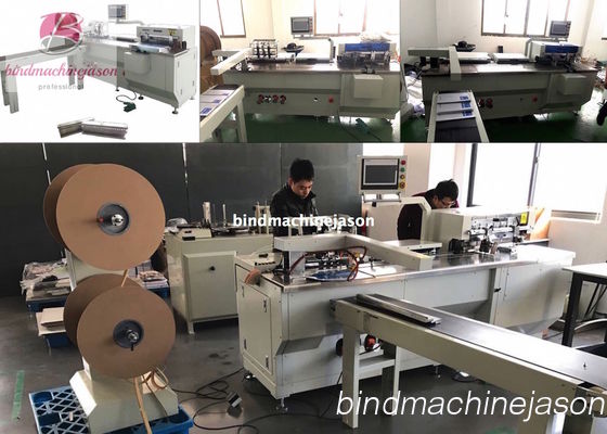Professional double wire binding machine and punching PBW580 for print house fornecedor