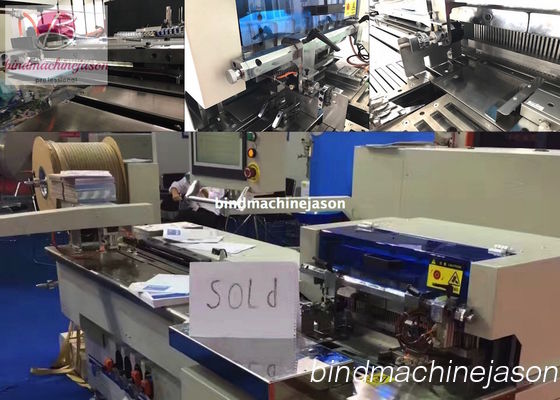 Double ring inserting machine inline hole punching PBW580 for calendar and book fornecedor