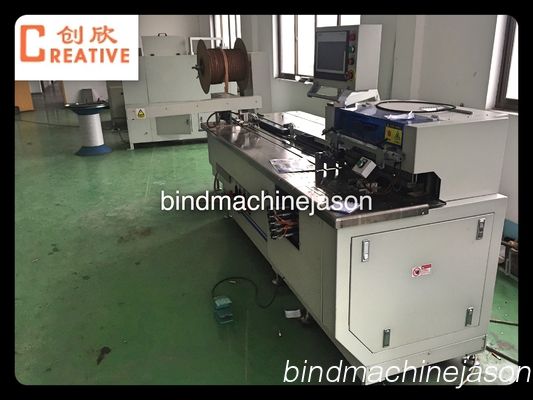 Professional double wire binding machine and punching PBW580 for print house fornecedor