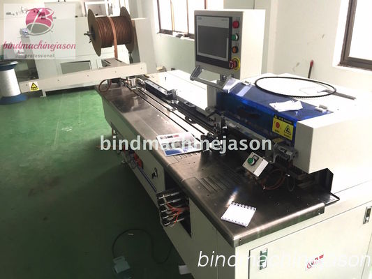 Spooling wire closing machine with hole punching function PBW580 for notebook fornecedor