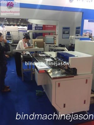 Twin ring inserting machine inline hole punching PBW580 for calendar and book fornecedor
