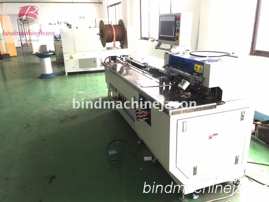 Spooling wire closing machine with hole punching function PBW580 for notebook fornecedor