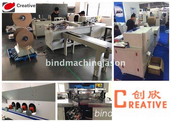 Twin ring wire closing machine with punching PBW580 for calendar and notebook fornecedor