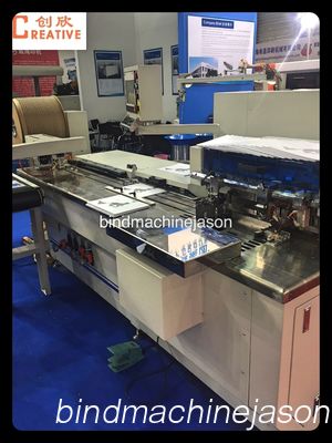 Professional double wire binding machine and punching PBW580 for print house fornecedor