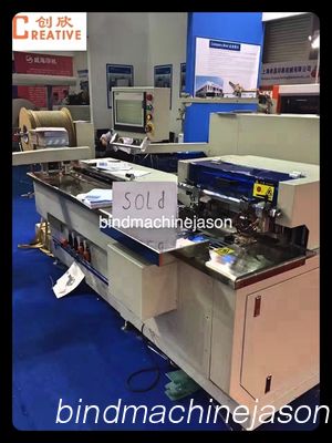 Professional double wire binding machine and punching PBW580 for print house fornecedor