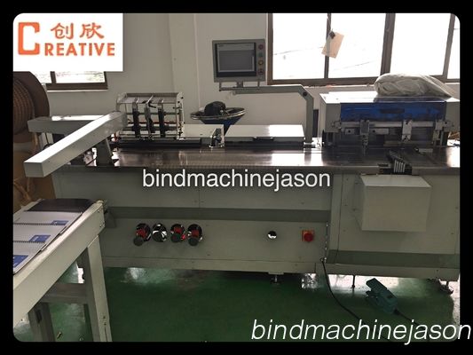 Double ring inserting machine inline hole punching PBW580 for calendar and book fornecedor