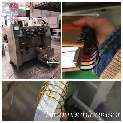 Semi automatic notebook spiral wire binding machine SSB420 with spiral lock fornecedor