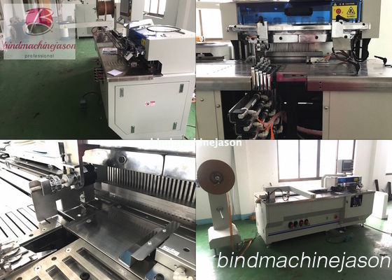 Spooling wire inserting machine with hole punching PBW580 for notebook fornecedor