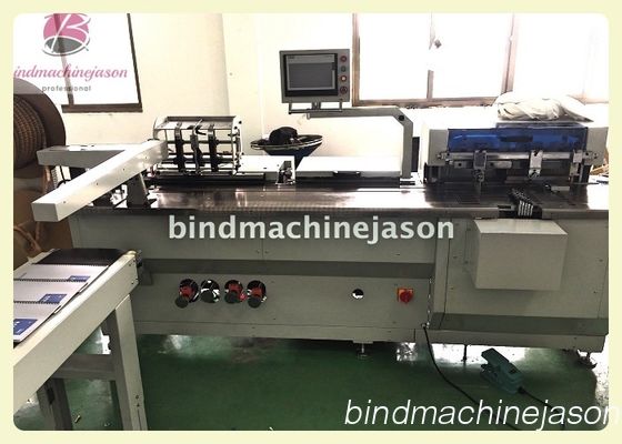 Spooling wire inserting machine with hole punching PBW580 for notebook fornecedor