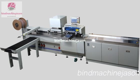 Automatic wire binding machine PBW580S with hole punching and auto feed conveyor fornecedor
