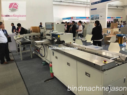 Automatic wire binding machine PBW580S with hole punching and auto feed conveyor fornecedor