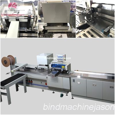 Automatic wire binding machine PBW580S with hole punching and auto feed conveyor fornecedor