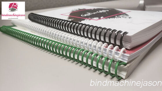 Plastic coil forming and binding machine PS420 used for notebook with differ thickness fornecedor