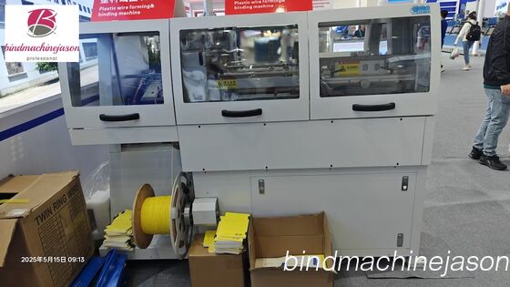 Plastic coil forming and binding machine PS420 used for notebook with differ thickness fornecedor