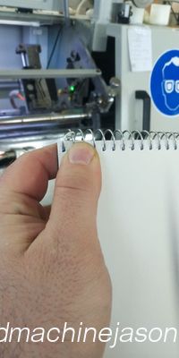 Automatic spiral binding machine PBS420 with hole punching and coil lock function fornecedor